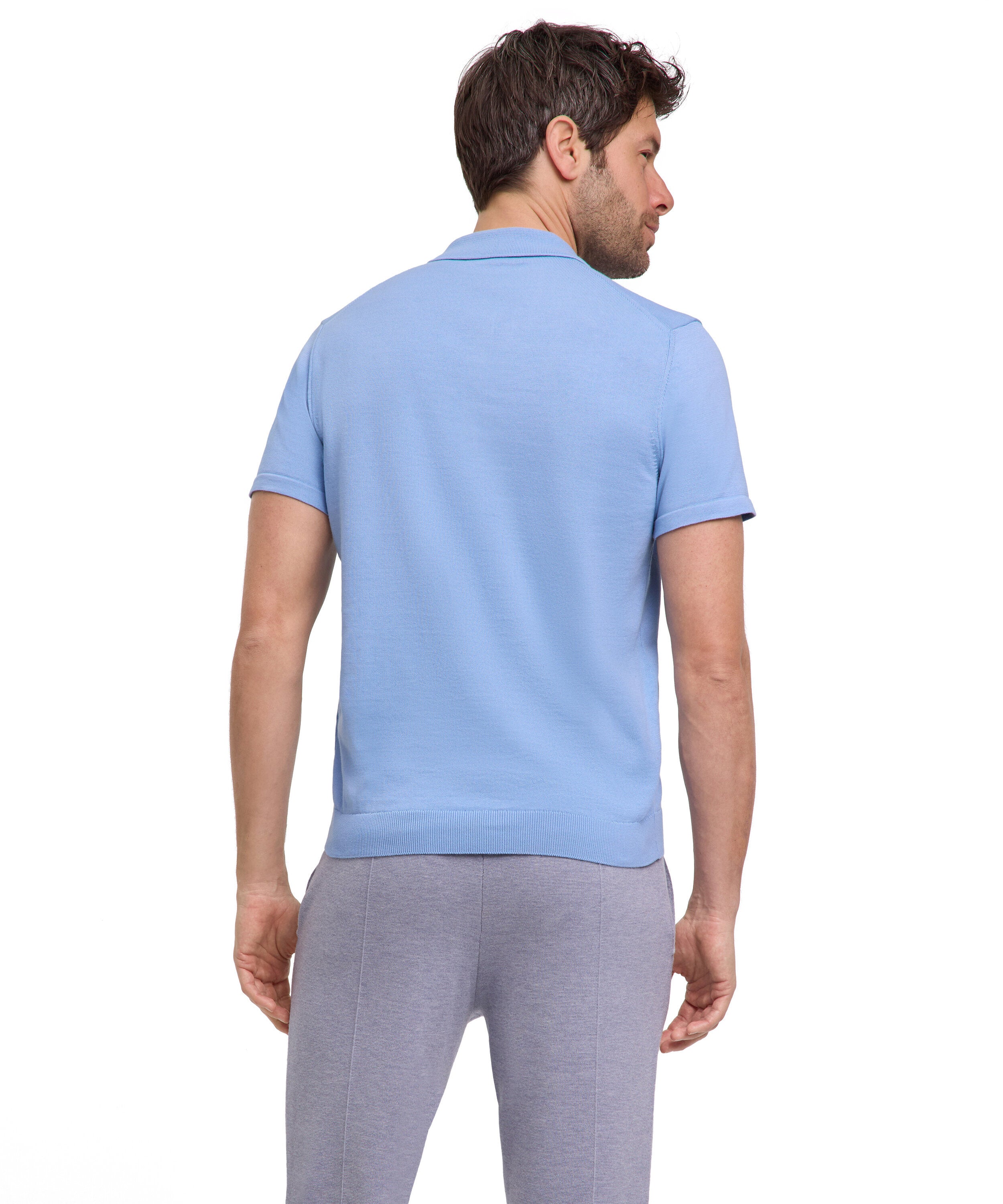 Falke Premium Knit Polo Men Polo shirt - Men - bleue