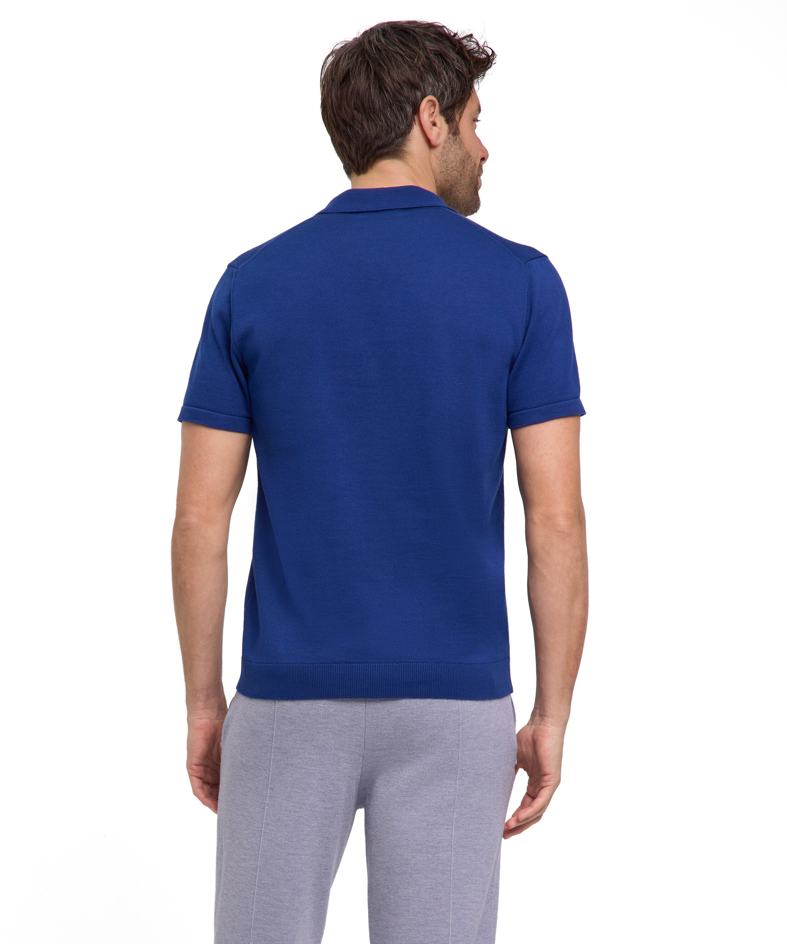 Falke Premium Knit Polo Men Polo shirt - Men - royal blue
