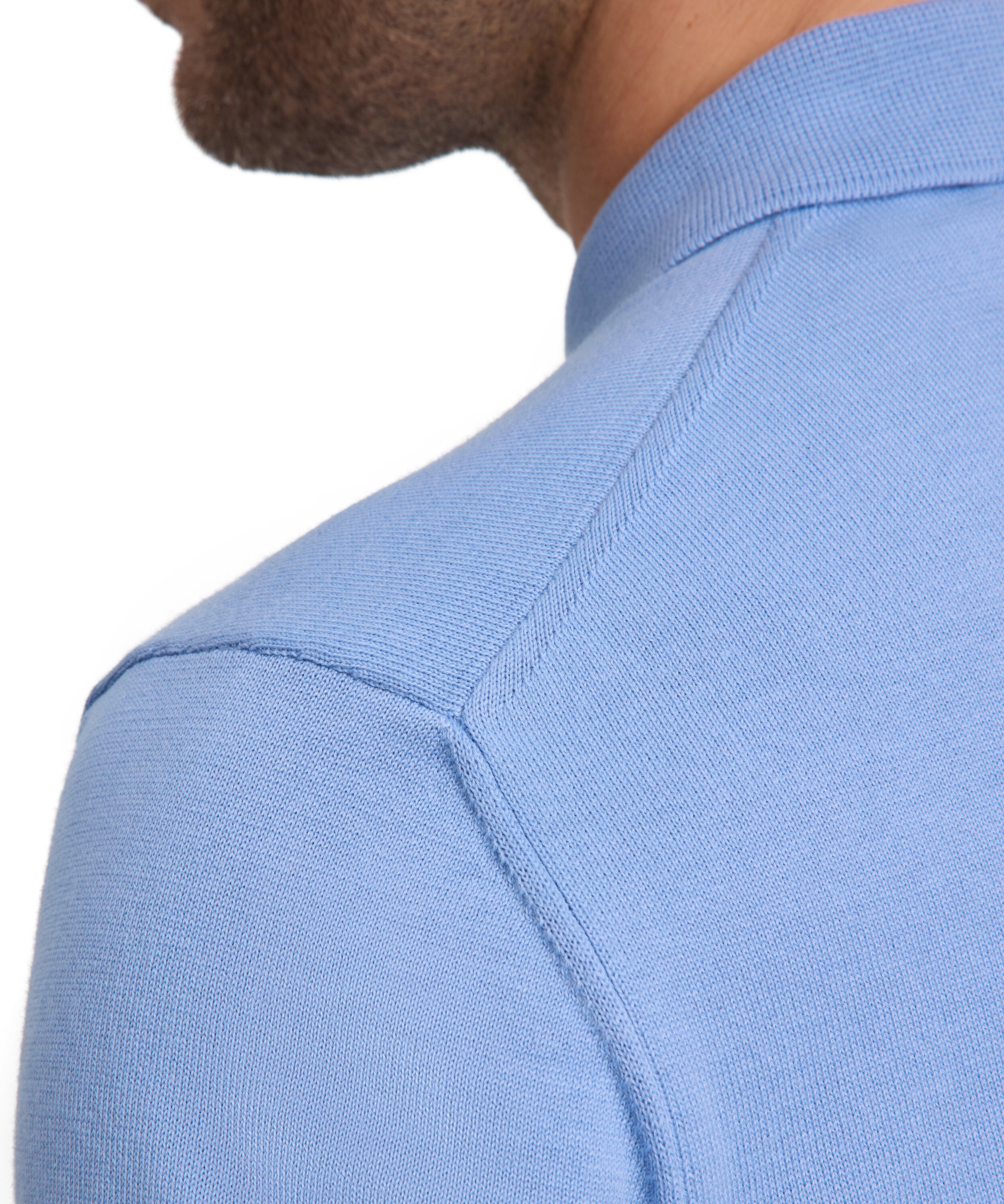 Falke Premium Knit Polo Men Polo shirt - Men - bleue