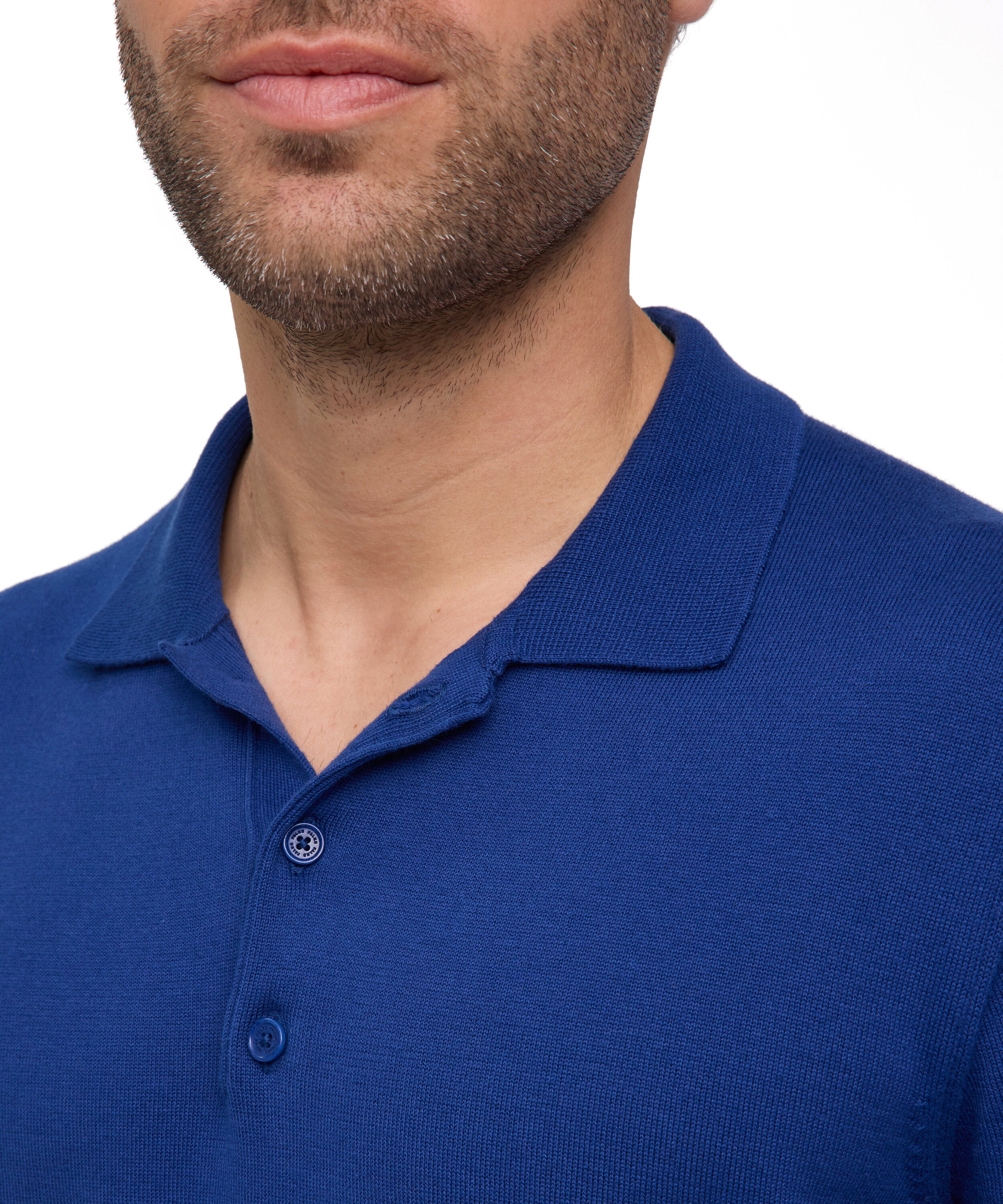Falke Premium Knit Polo Men Polo shirt - Men - royal blue
