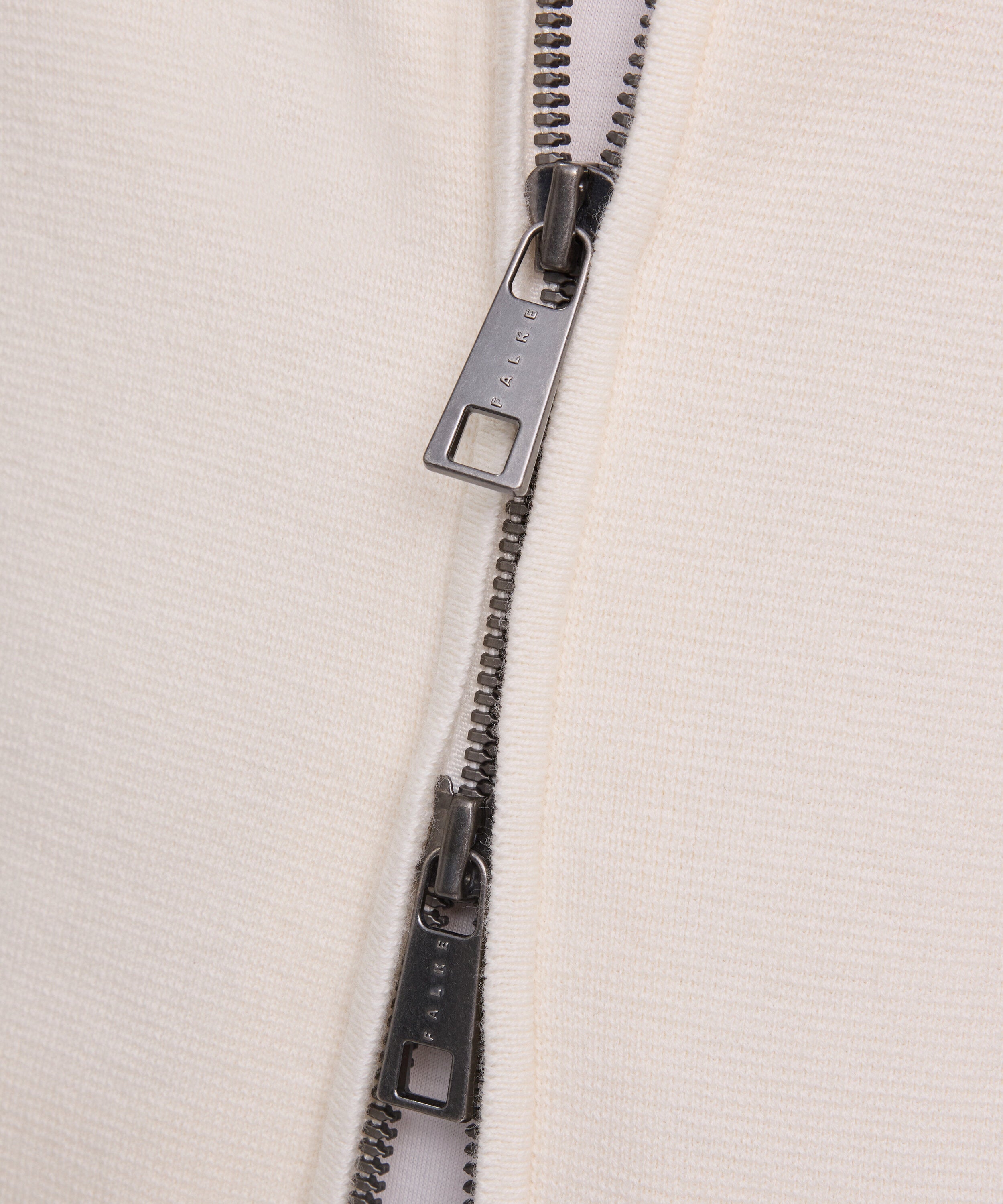 Falke Men Zip jacket Stand-up collar - Men - off-white