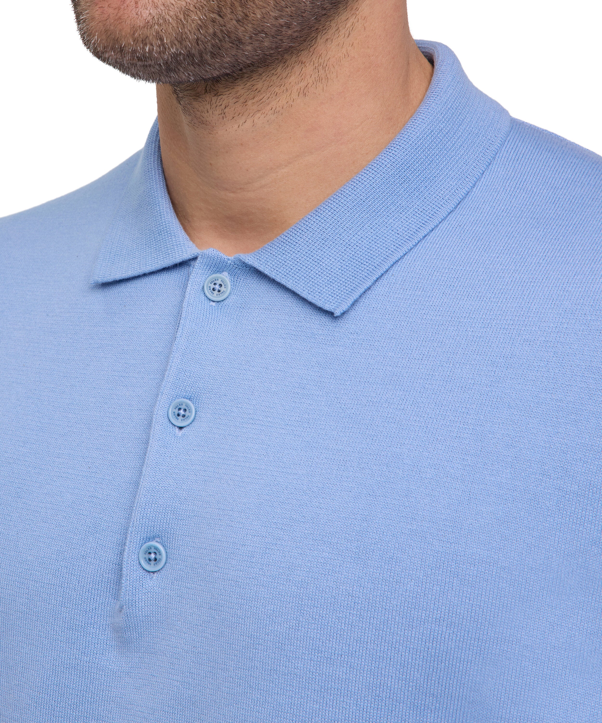 Falke Premium Knit Polo Men Polo shirt - Men - bleue