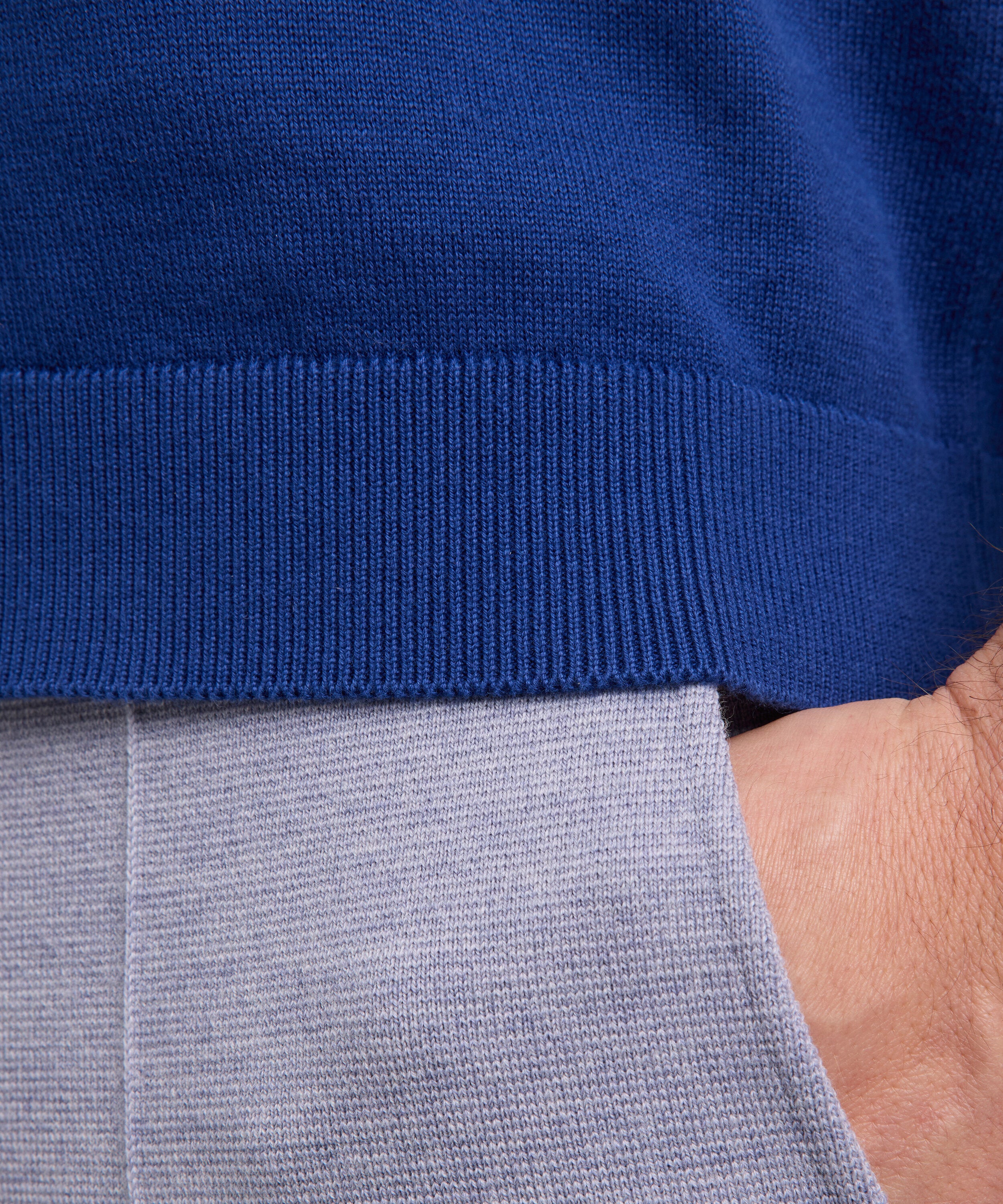 Falke Premium Knit Polo Men Polo shirt - Men - royal blue