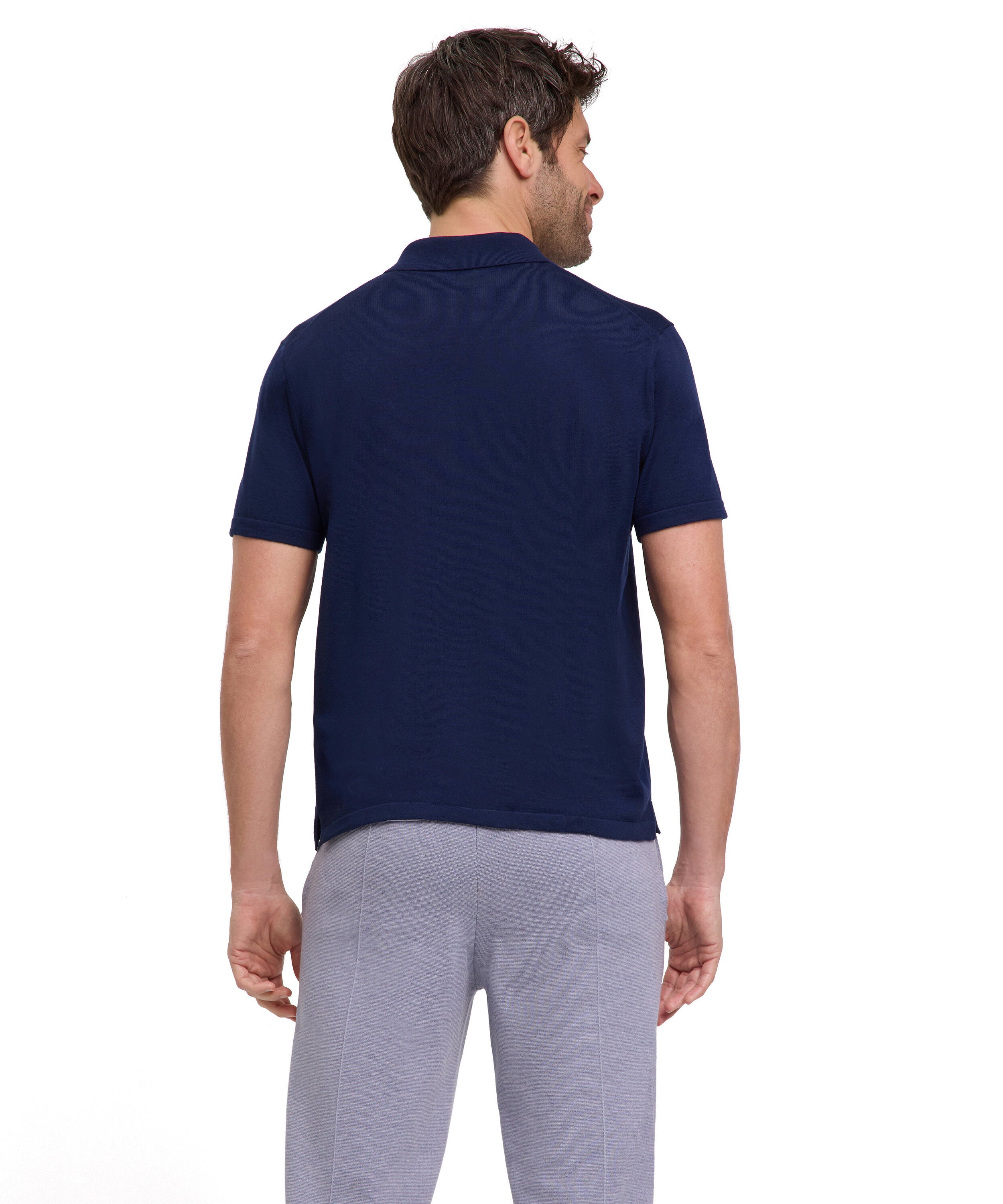 Falke Premium Knit Polo Men Polo shirt - Men - space blue
