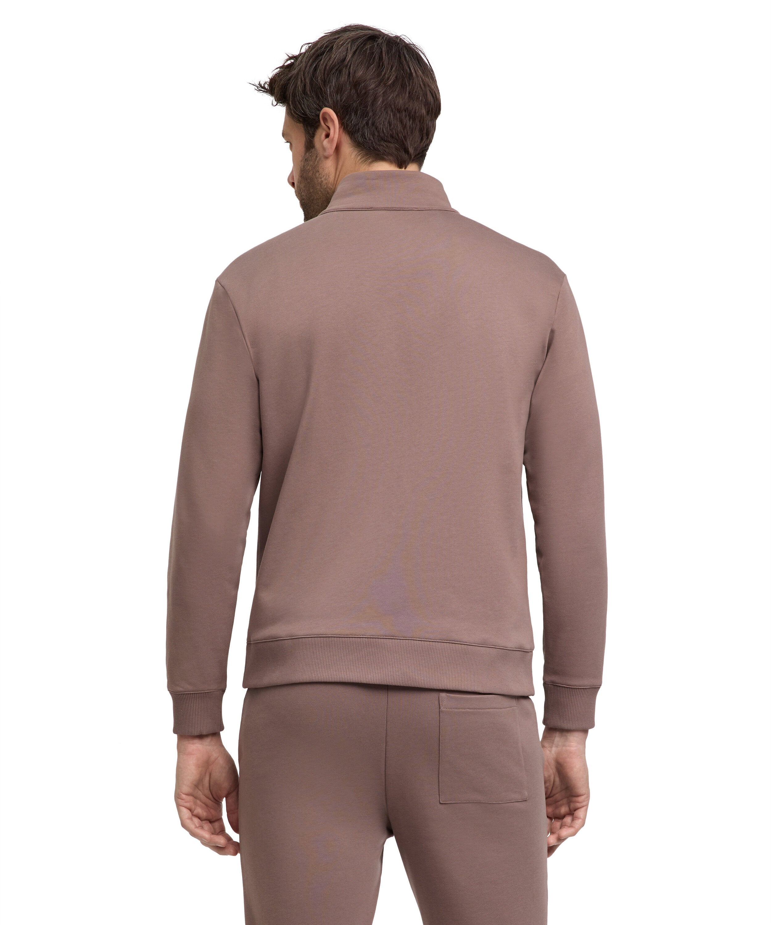 Falke Men Zip jacket Stand-up collar - Men - soil