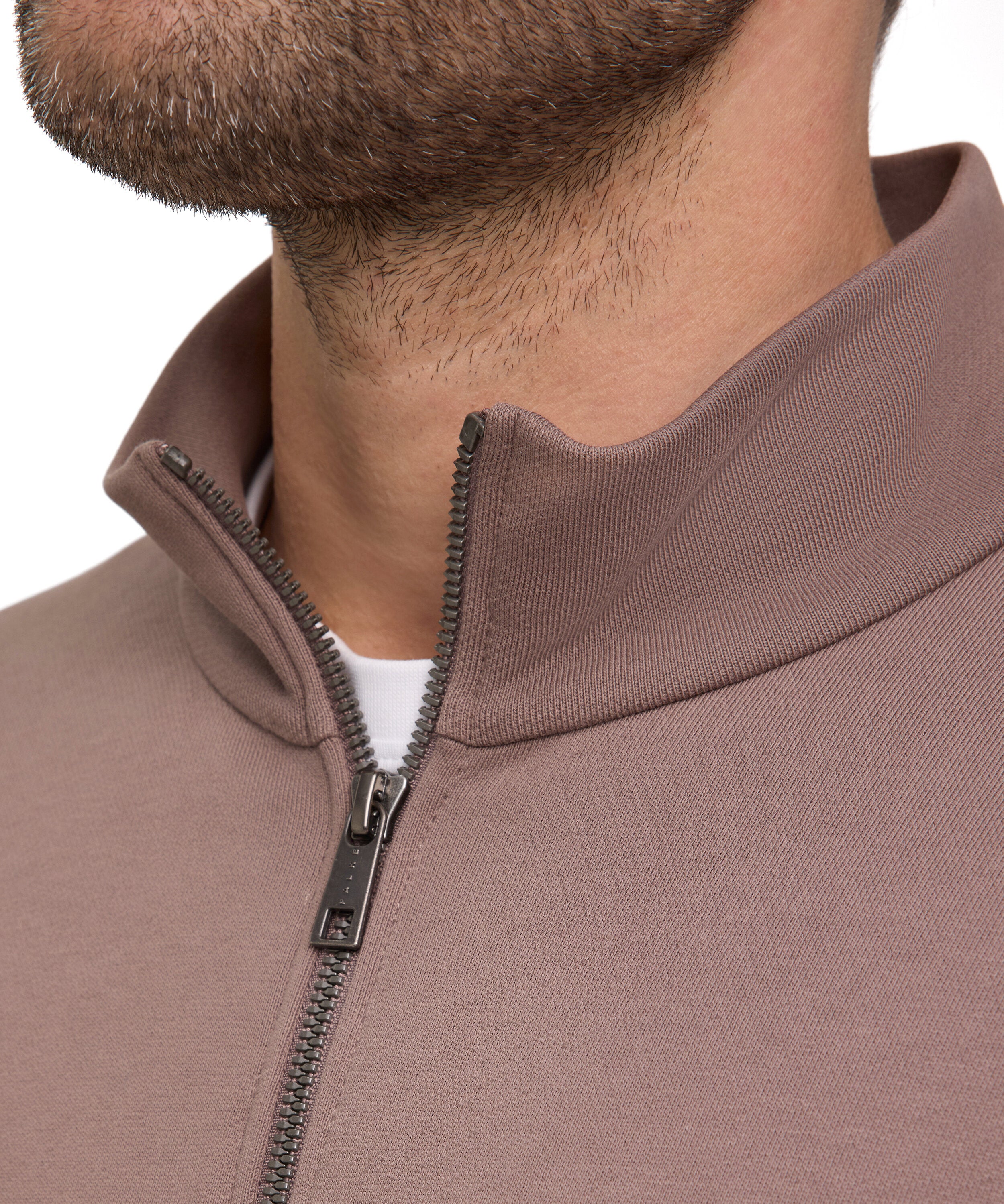 Falke Men Zip jacket Stand-up collar - Men - soil