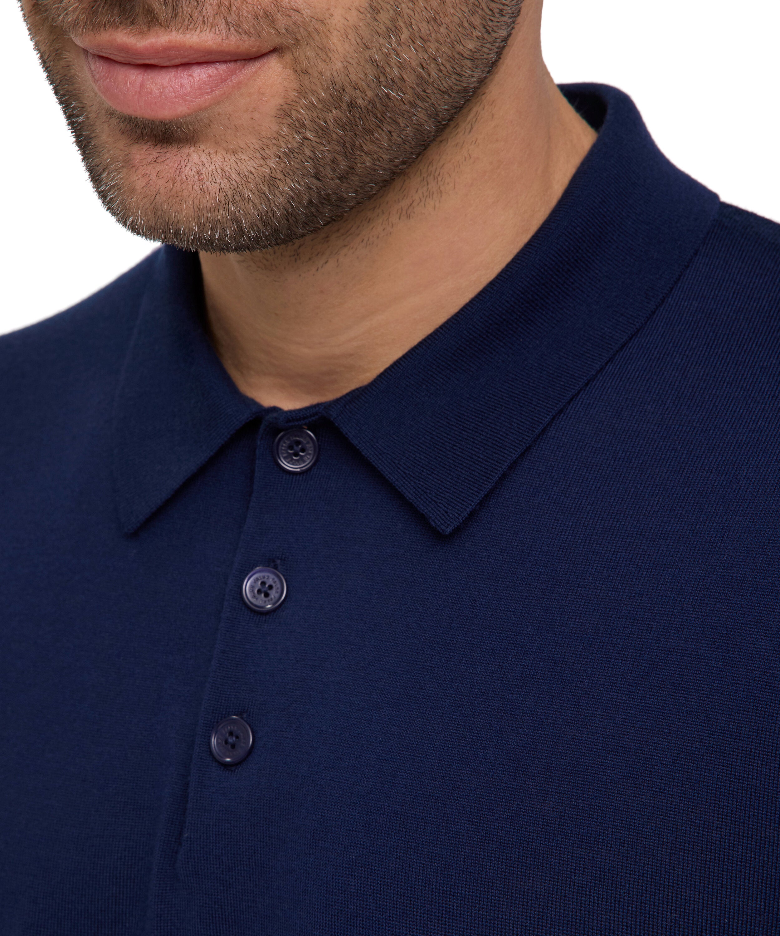 Falke Premium Knit Polo Men Polo shirt - Men - space blue