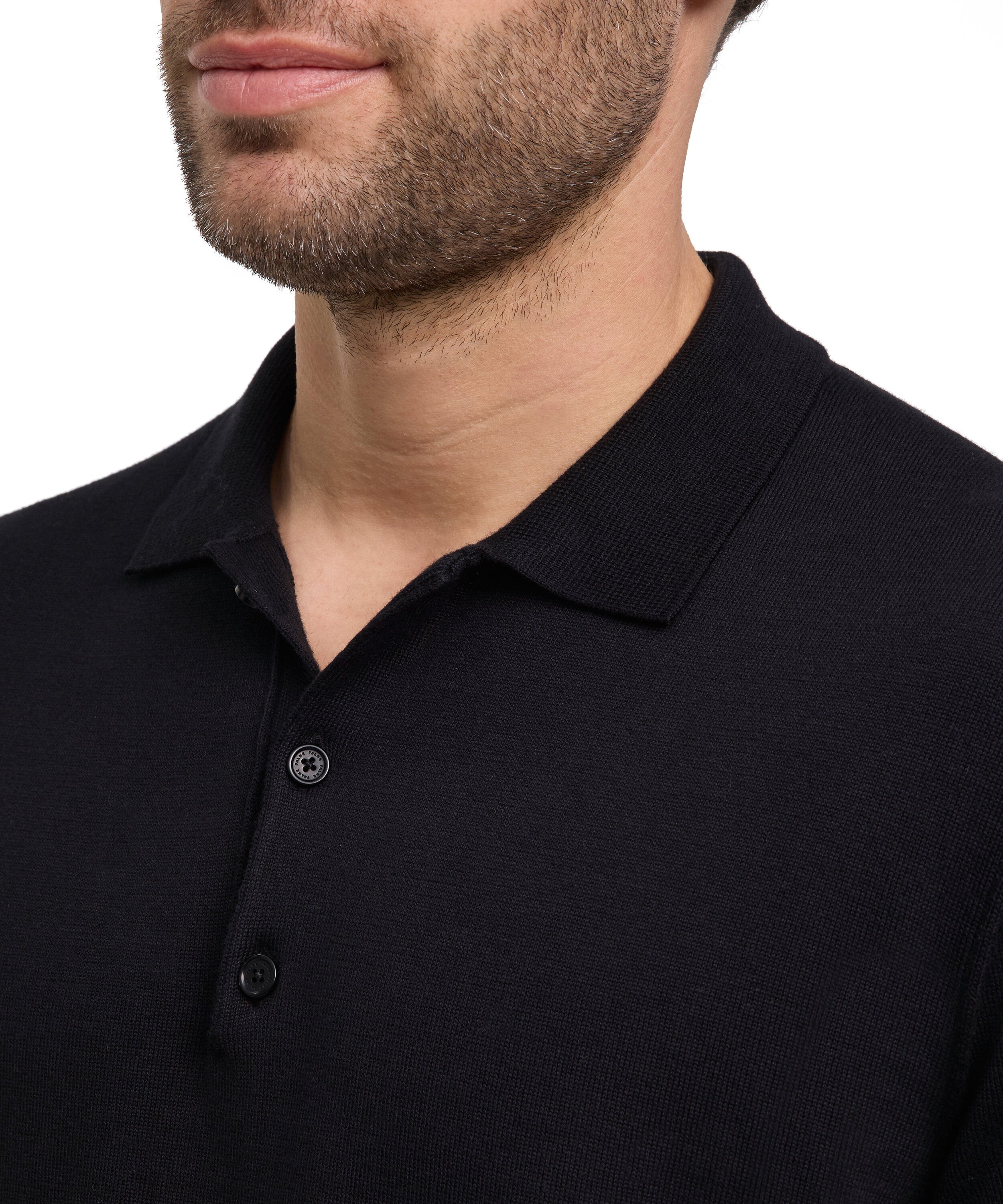 Falke Premium Knit Polo Men Polo shirt - Men - black