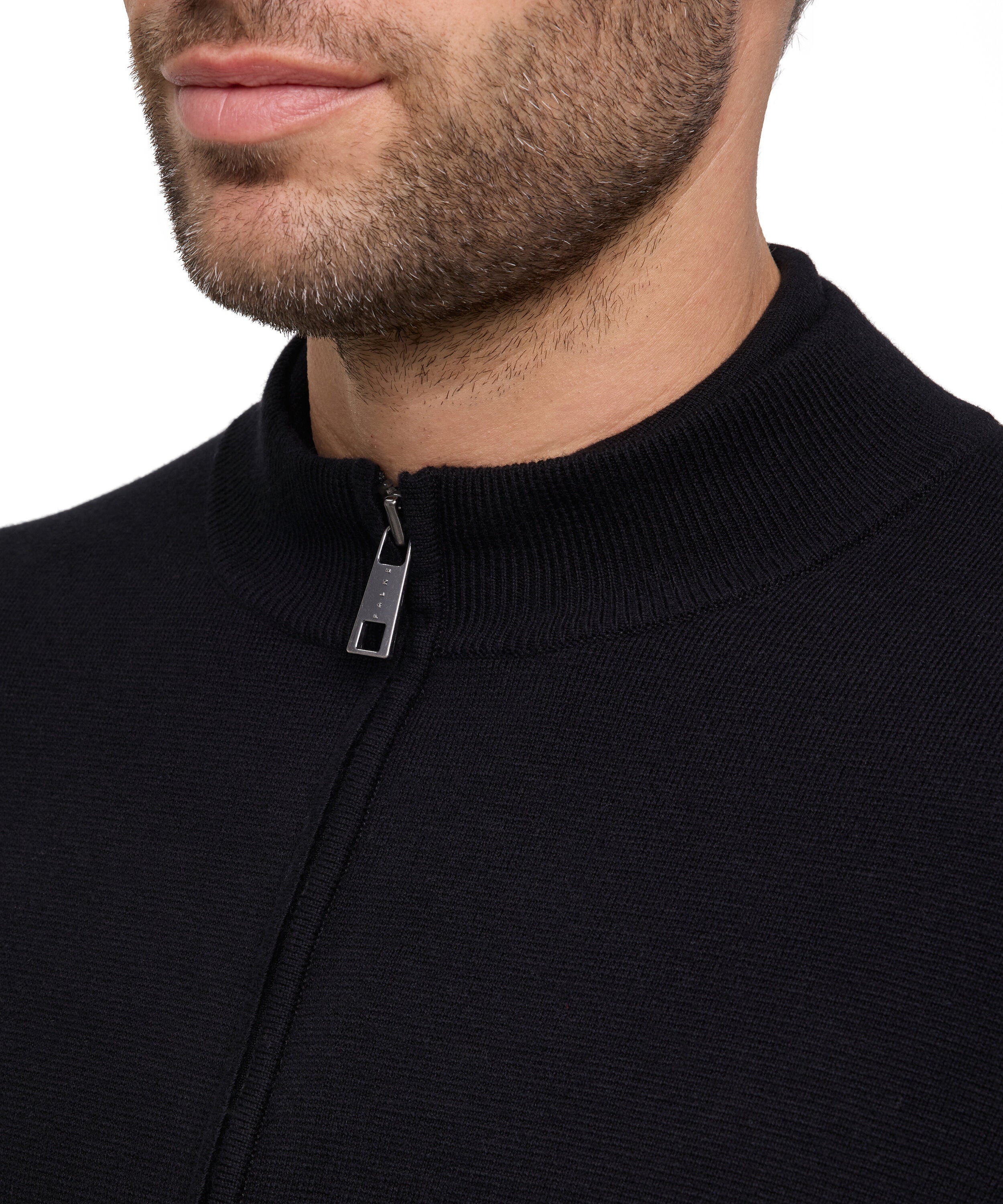 Falke Men Zip jacket Stand-up collar - Men - black