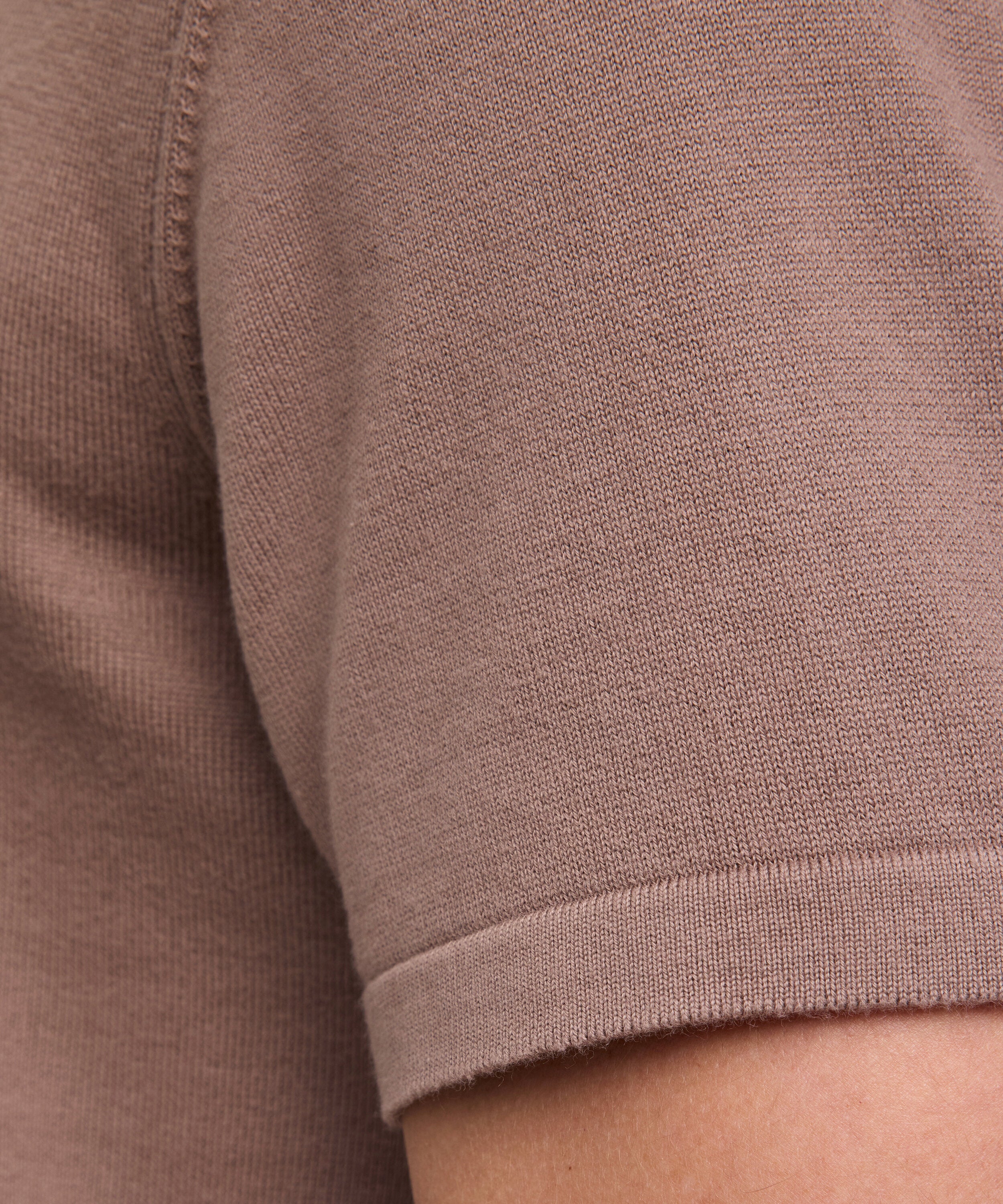Falke Premium Knit Polo Men Polo shirt - Men - soil